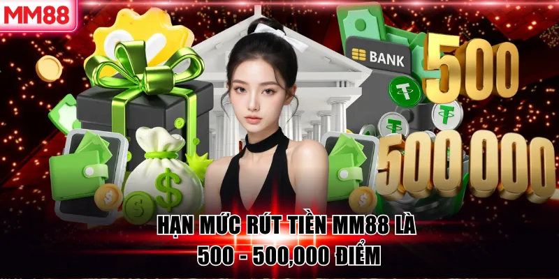 MM88 🌟 Cá Cược Cùng MM 88 Đăng Ký Thưởng +88K ✔️ 27 Hạn mức rút tiền MM88 là 500 - 500,000 điểm